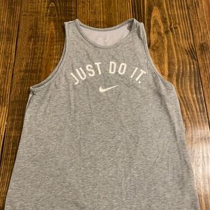 Gray Nike tank